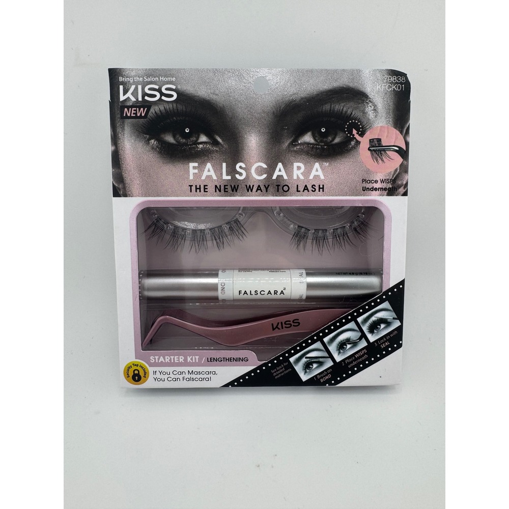 KISS Falscara Starter Kit Lengthening DIY Lash Extensions Bond‎ Seal KFCK01 NEW